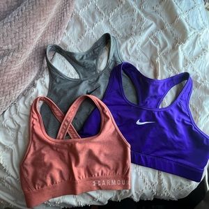 Sports bras (Nike/under Armor)
